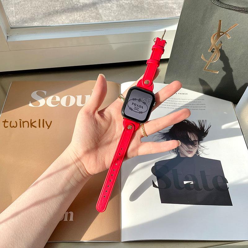 Hermès 🔥Pháo hoa🔥Dây đeo da họa tiết trái tim cho đồng hồ thông minh apple watch iwatch6/5/4/3