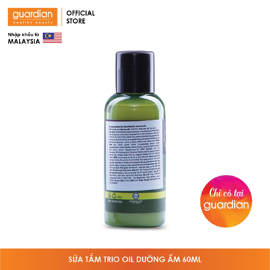 Sữa tắm Botaneco Garden Trio Oil dưỡng ẩm 60ml | BigBuy360 - bigbuy360.vn