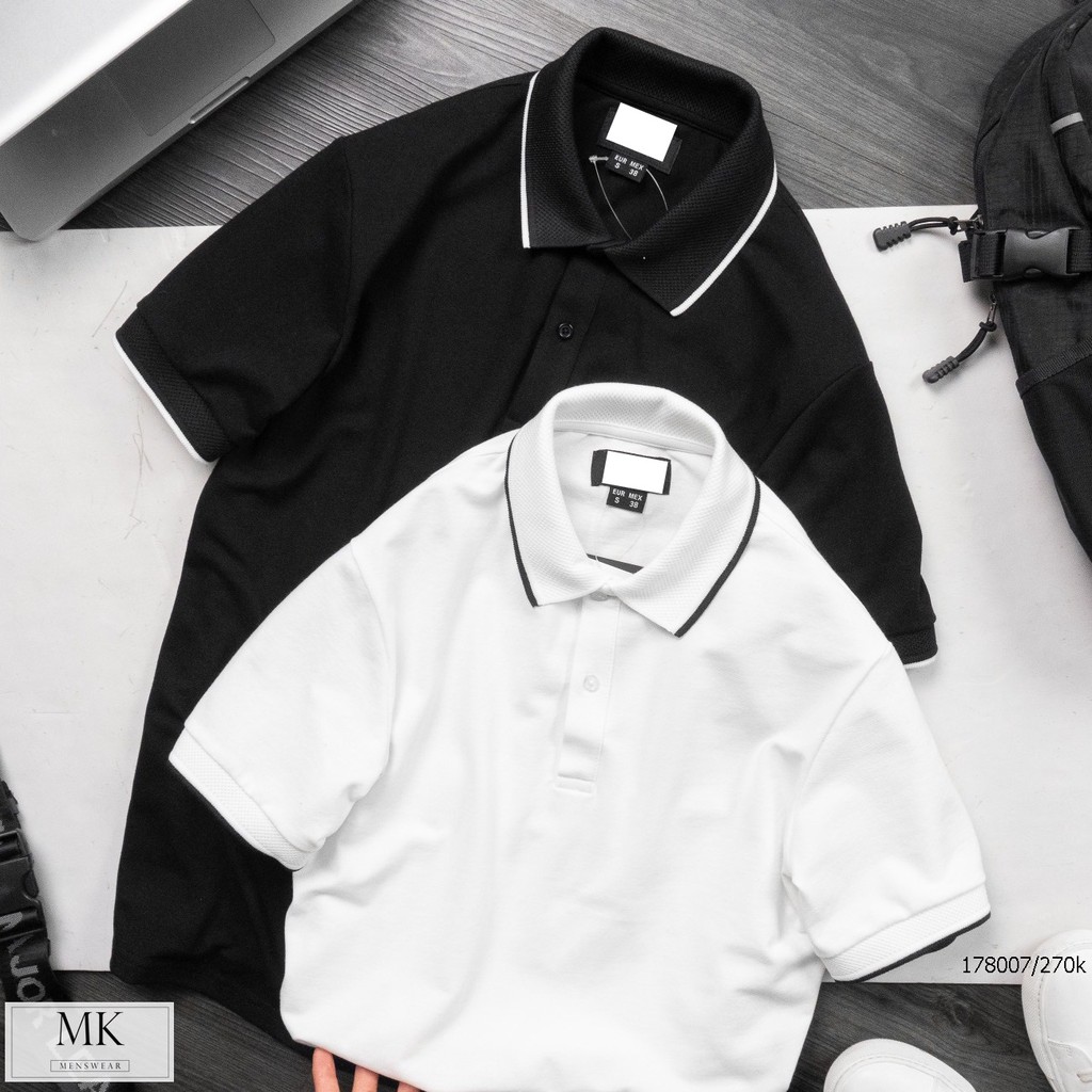 Polo Basic cải cổ và tay