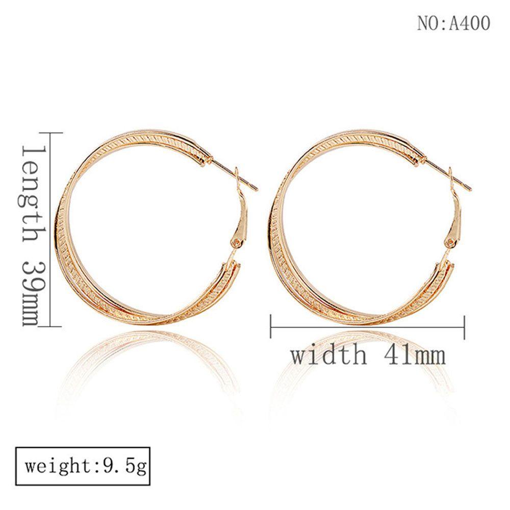 Bông Tai Hình Tròn Đơn Giản Thời Trang Dành Cho Nữ
