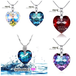 Mặt Dây Chuyền Pha Lê Swarovski Trái Tim Đa Dát S18mm