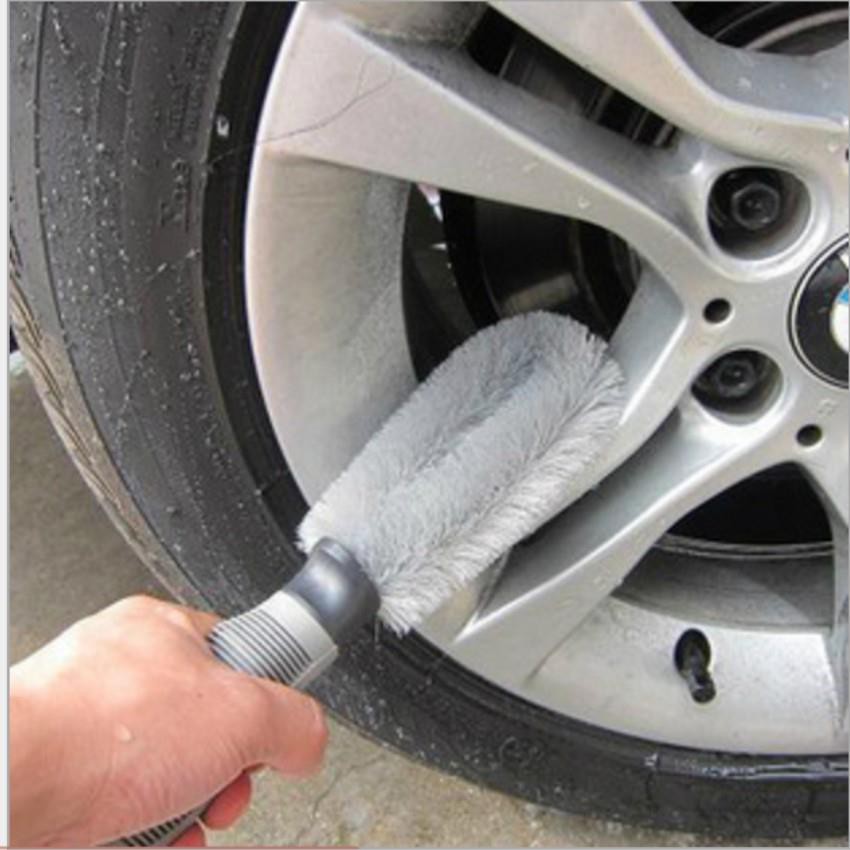 Bàn chải cọ rửa làm sạch lốp ô tô (Xám) 206158 [SKM]