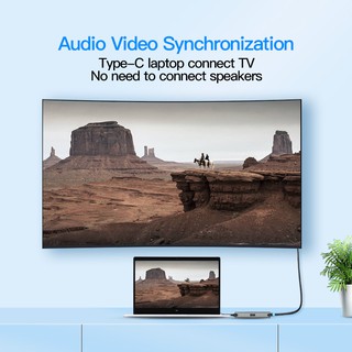 CÁP CHUYỂN ĐỔI TYPE-C SANG TYPE-C/HDMI 4K/USB 3.0 VENTION CGIHA