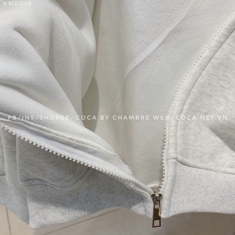 [KN0015]🐮 Áo khoác HOODIE ZIP nỉ lót lông may logo cao su CHOA YUNO form rộng (Có sẵn/ảnh thật) | BigBuy360 - bigbuy360.vn