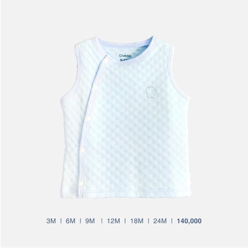 Chang ! Áo gi-lê trần bông cài chéo cho các bé từ 0-24m