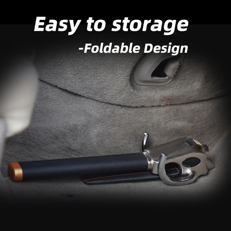 Khóa Vô Lăng Chống Trộm Bằng Hợp Kim Dạng Xoay Tiện Dụng Cho Xe Hơi