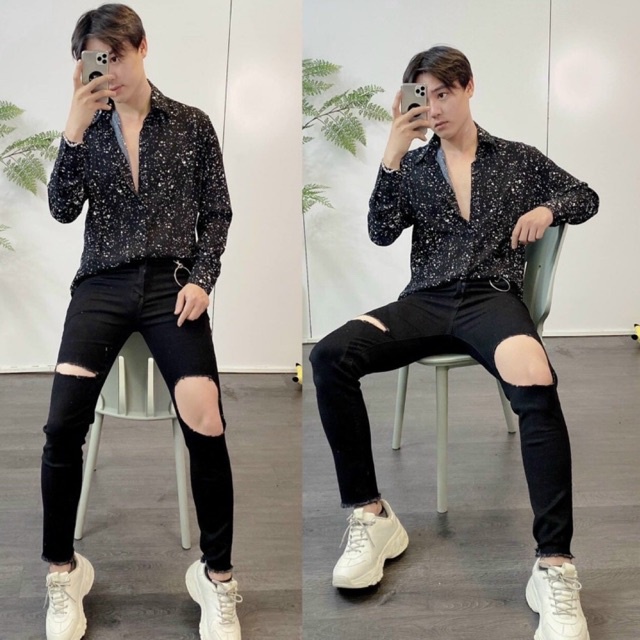 QUẦN JEAN NAM THỜI TRANG CAO CẤP, RÁCH GỐI ĐẸP, PHONG CÁCH, CÁ TÍNH,... VS10 N&CSHOP | BigBuy360 - bigbuy360.vn