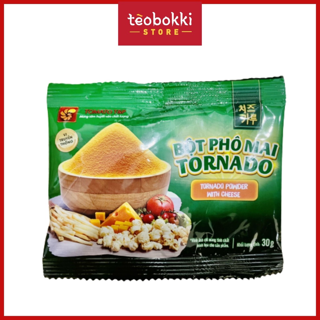 Mã GROXUAN1 giảm 8% đơn 150K Bột phô mai Tornado 30g