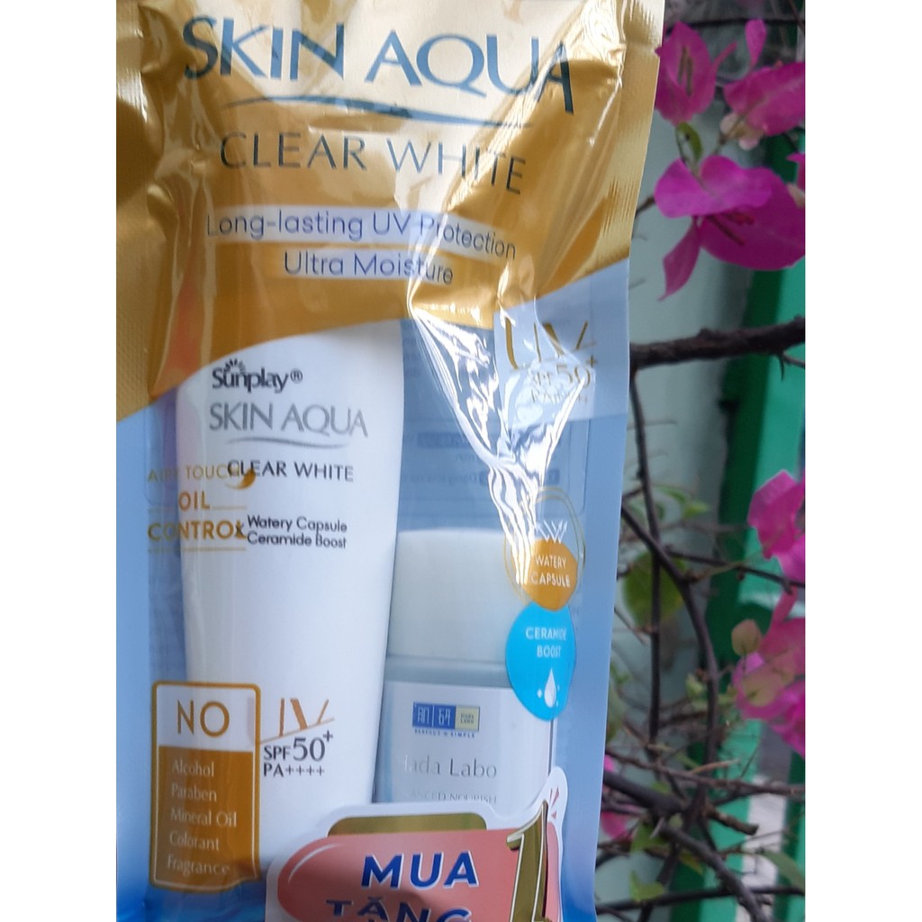 Lót Trang Điểm nhẹ tênh Chống nắng Kiểm soát dầu Sunplay Skin Aqua Clear White SPF 50+ PA++++ 25g | BigBuy360 - bigbuy360.vn