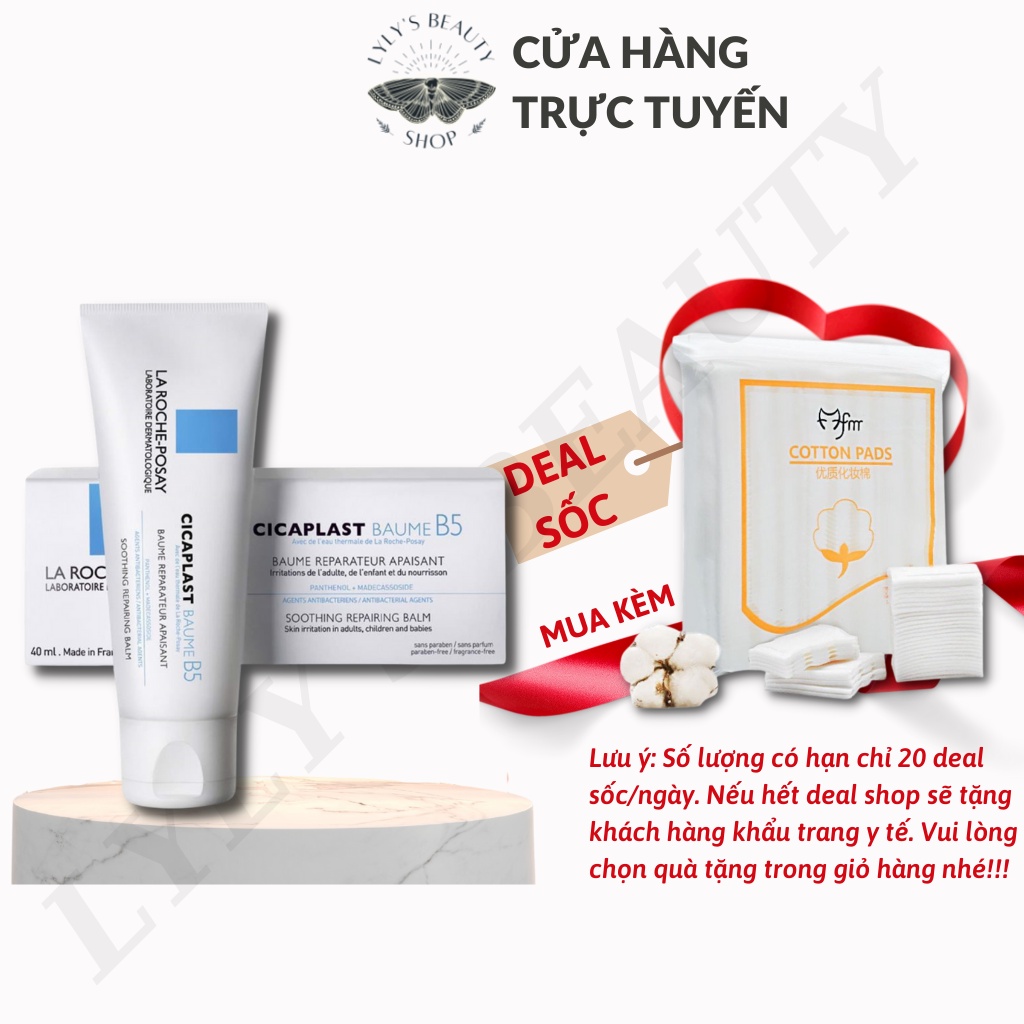 Kem dưỡng B5 La Roche Posay 40ml Cicaplast Baume B5 Làm dịu làm mát phục hồi da, dùng được cho trẻ
