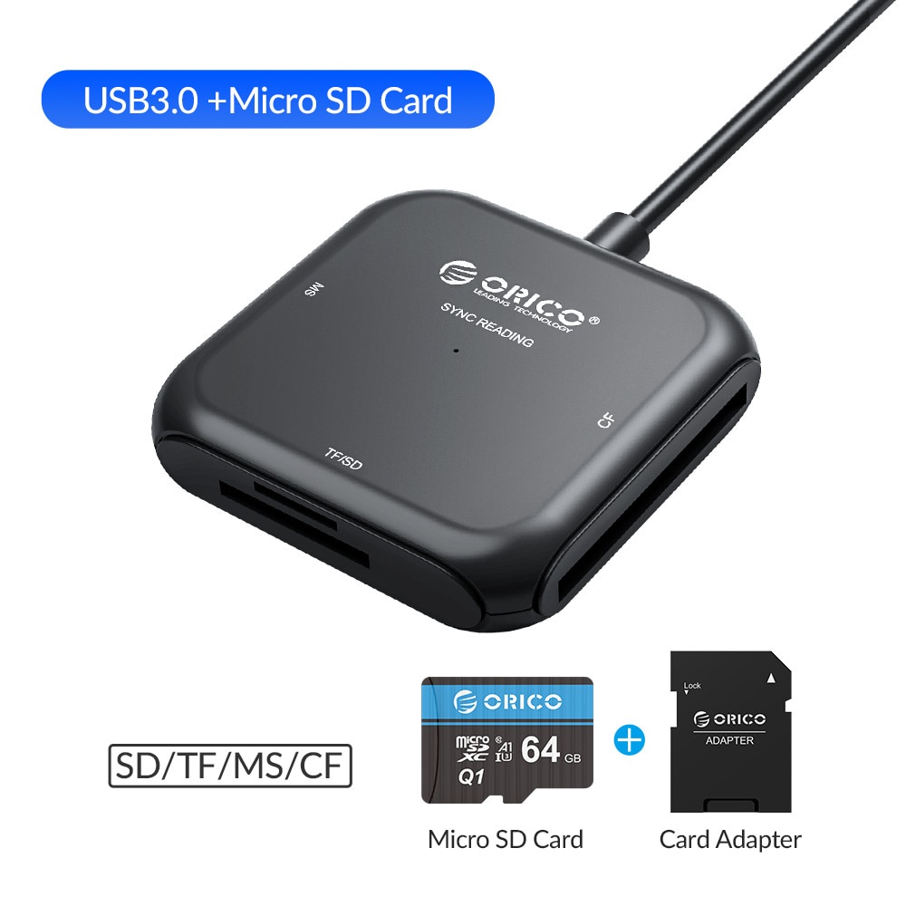 Đầu đọc thẻ nhớ ORICO USB 3.0 Micro SD TF CRS31A tốc độ cao