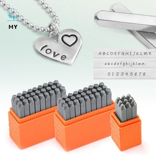 Bộ 27 con dấu kim loại khắc chữ cái 3mm