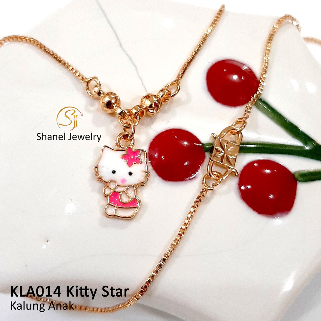 Nhẫn Mạ Vàng Hình Hello Kitty Kla014 Cho Bé