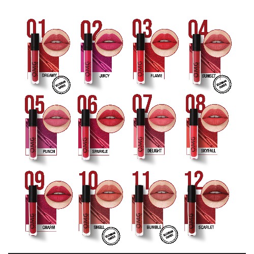 (hàng Mới Về) Son Kem Lì Lên Màu Chuẩn 3.5g Oh My Glam Kiss | BigBuy360 - bigbuy360.vn