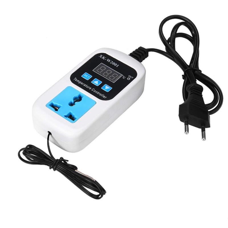 Ổ cắm điều khiển nhiệt độ VKS-W2001 Điều khiển nhiệt độ Công tắc hoàn toàn tự động Có thể điều chỉnh màn hình kỹ thuật số Ổ cắm điều khiển nhiệt độ