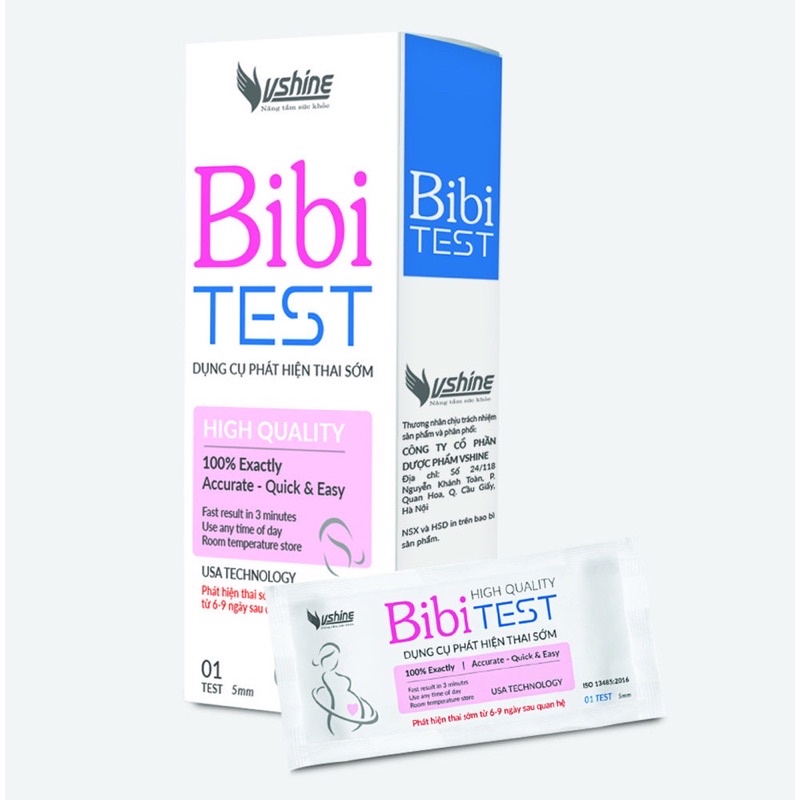 Que thử thai phát hiện sớm Bibi test