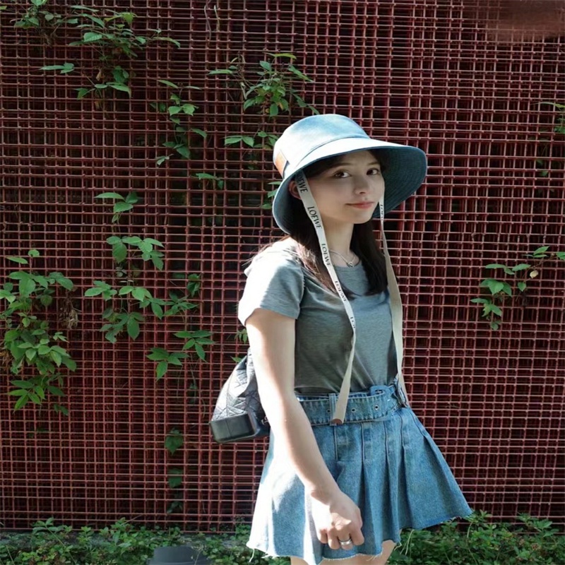Loe Mũ Tai Bèo Chất Liệu Denim Đơn Giản Trẻ Trung