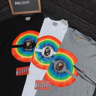 (M, L) BAPE RAINBOW - ÁO THUN UNISEX