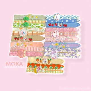 Set 3 miếng băng đô dán tóc mẫu mới Moka (Ảnh thật shop tự chụp)
