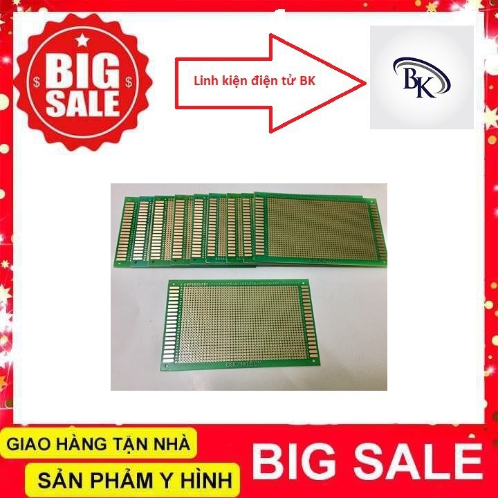 Phíp Đồng Đục Lỗ 1 Mặt PCB ( Nâu )