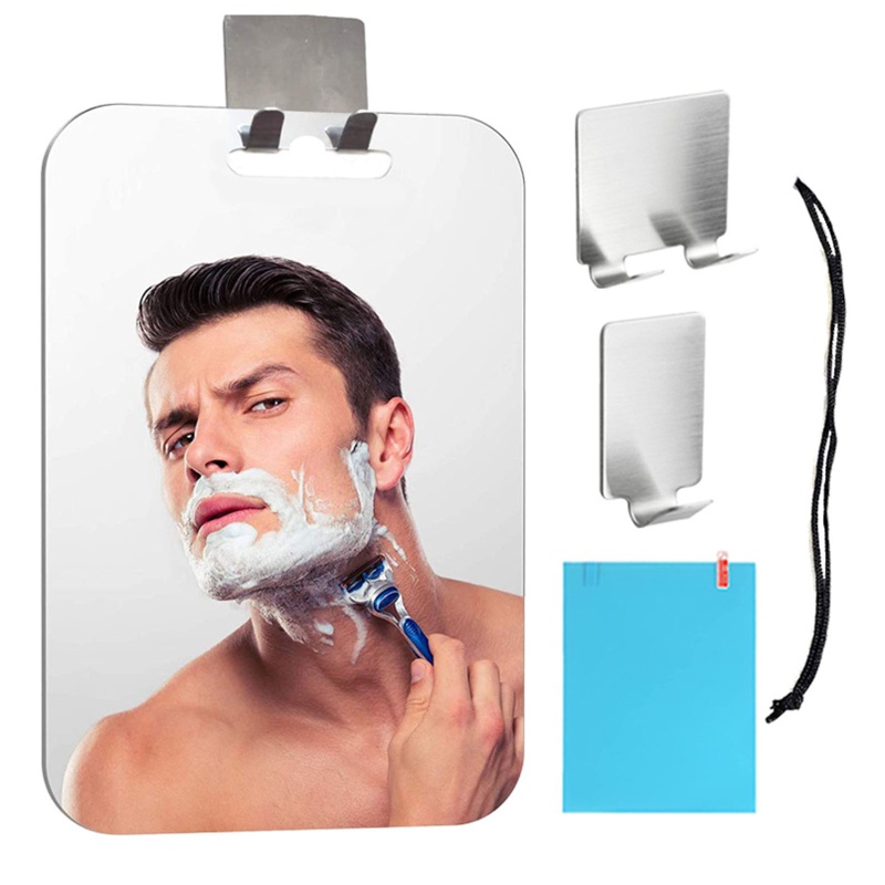 Youyo Gương Cạo Râu Acrylic Không Sương Mù Phòng Tắm Không Sương Mù Gương Trang Điểm Cho Nam Tra