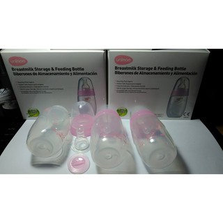Bình trữ sữa Unimom Hàn Quốc 150ml Bộ 3 bình có núm ti