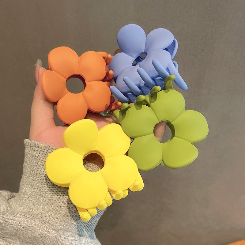 Kẹp Tóc Hình Hoa Màu Kẹo Ngọt Xinh Xắn Thời Trang Cho Nữ