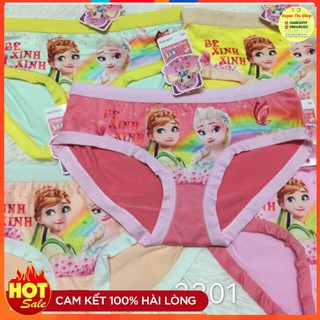 Sỉ 10 quần lót cotton in hình công chúa cho bé gái