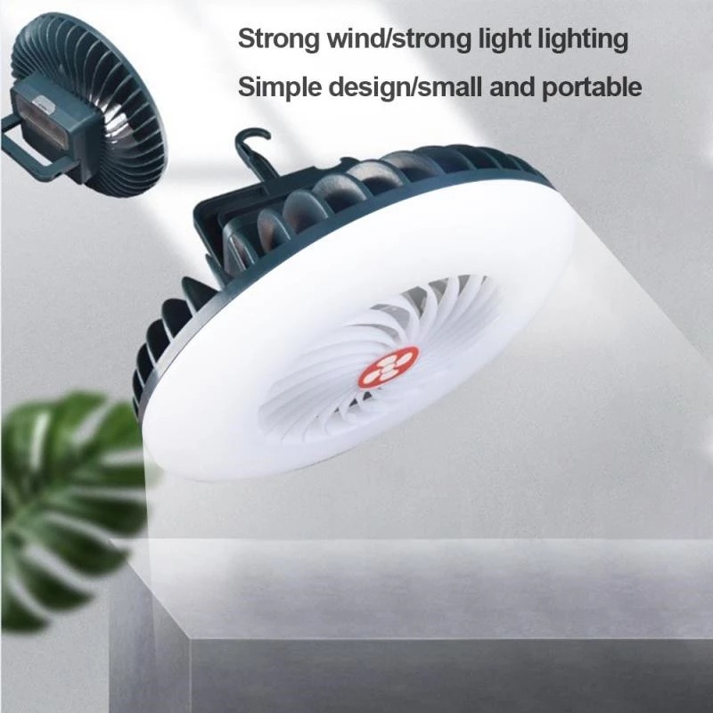 Quạt Treo Lều Cắm Trại Đa Năng 54 Bóng Led 3 Trong 1