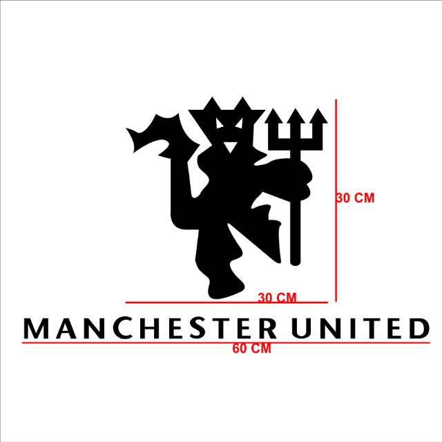 Sticker Dán Trang Trí Xe Hơi Hình Logo Câu Lạc Bộ Bóng Đá Mu Manchester United