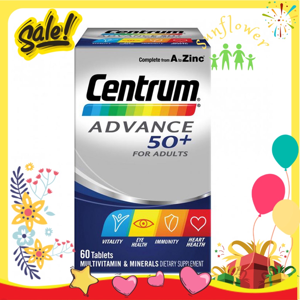 Vitamin Tổng Hợp Cho Người Trên 50 Tuổi Centrum Advance 50+ For Adults 100 viên