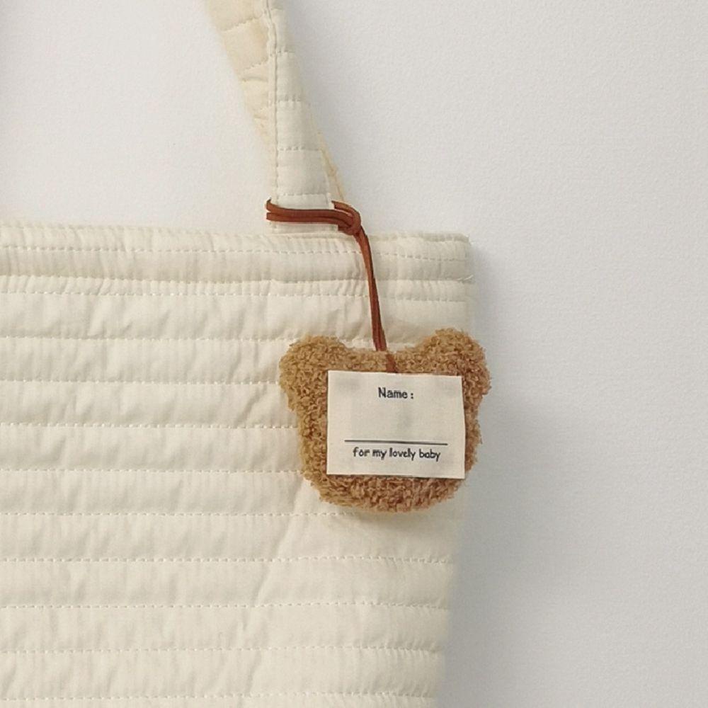 LANFY Móc Khóa Hình Gấu Bông Bằng Cotton PP Dễ Thương Chống Thất Lạc