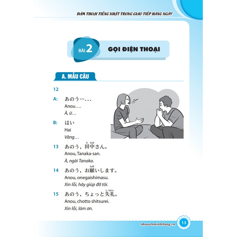 Sách - Đàm thoại tiếng Nhật trong giao tiếp hằng ngày