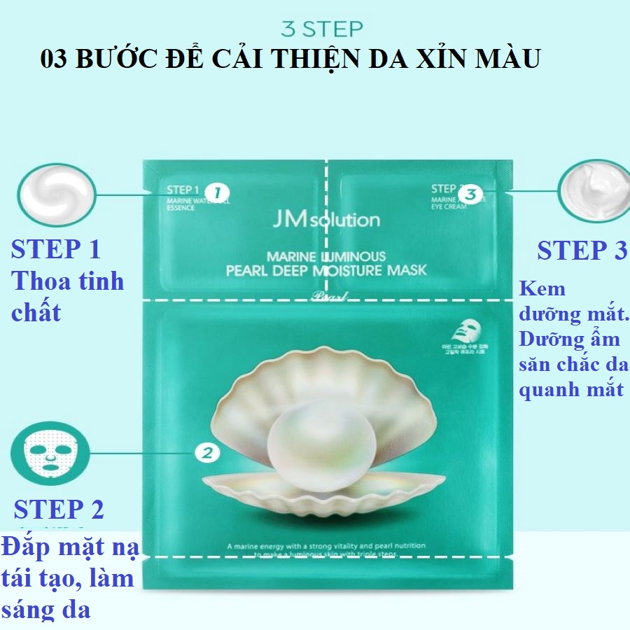 Mặt Nạ Cấp Ẩm, Dưỡng Trắng, Phục Hồi Da, Chăm Sóc Da Toàn Diện JM solution Mask 30ml | BigBuy360 - bigbuy360.vn