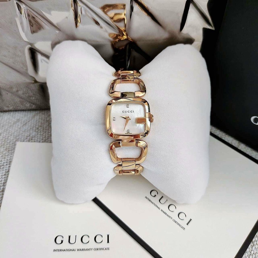 Đồng Hồ Nữ Gucci G-Gucci Mother of Pearl Diamond YA125513