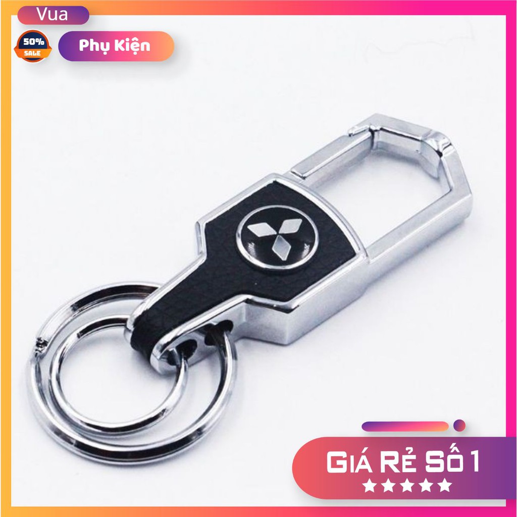 Móc khóa da cao cấp in logo hãng