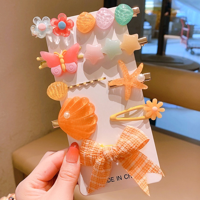 Set 9 Dây Buộc Tóc Màu Sắc Xinh Xắn Cho Bé Gái 2022