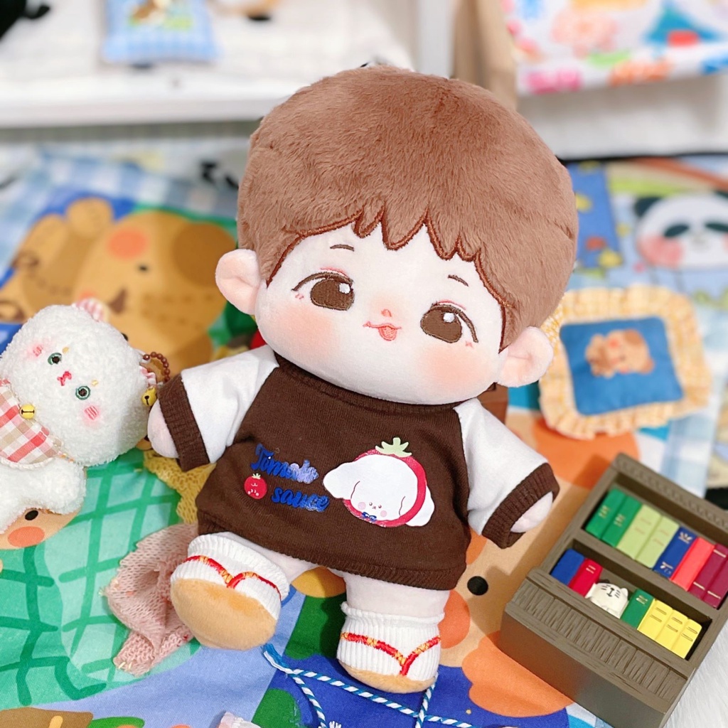 Áo sweater hoạ tiết dễ thương cho bé doll 20cm