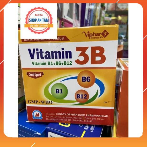 Viên uống Vitamin 3B B1-B6-B12 (hộp 100 viên) | BigBuy360 - bigbuy360.vn