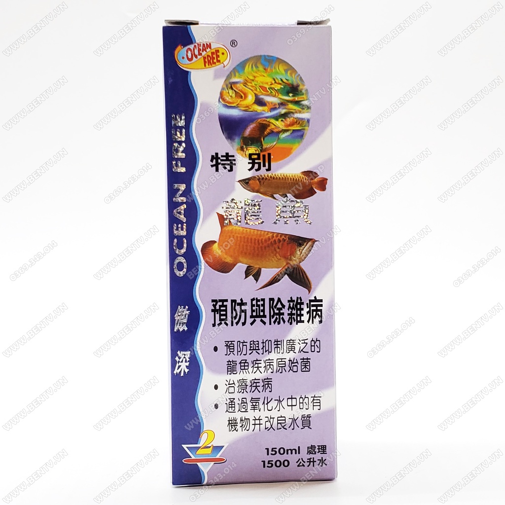 Chai Số 2 Diệt Nấm Nhiễm Khuẩn Ký Sinh Cho Cá Rồng