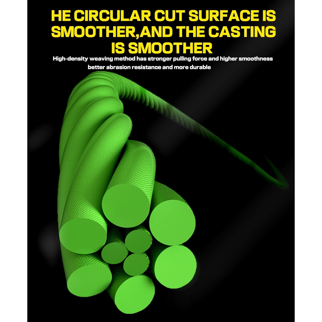 Mới Cuộn Dây Câu Cá Bện Sợi 9 Sợi 500M