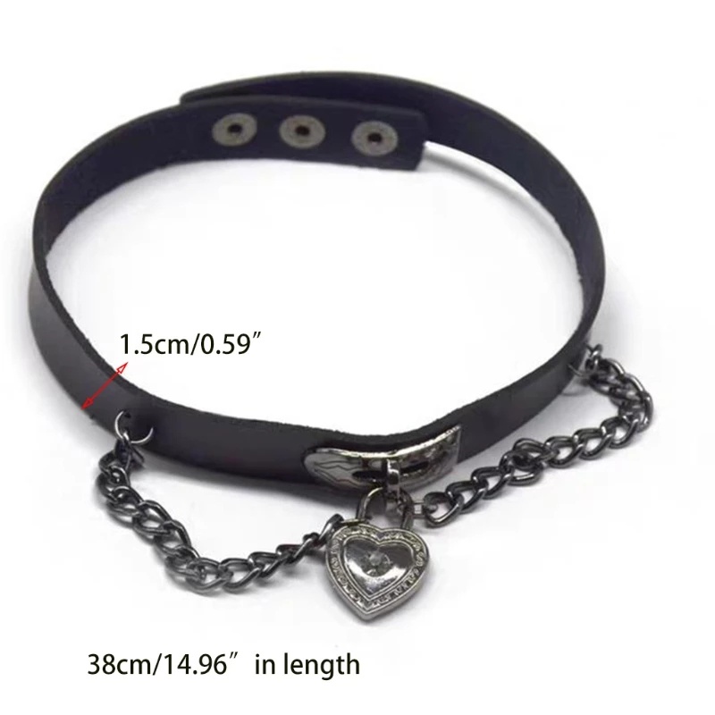 (Hot Sale) VòNg Cổ Choker Kim LoạI HìNh Ổ KhóA TráI Tim Vintage