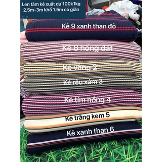 Vải Len tăm, len gân ấm áp-Vải có độ co giãn tốt độ dày vừa phải,