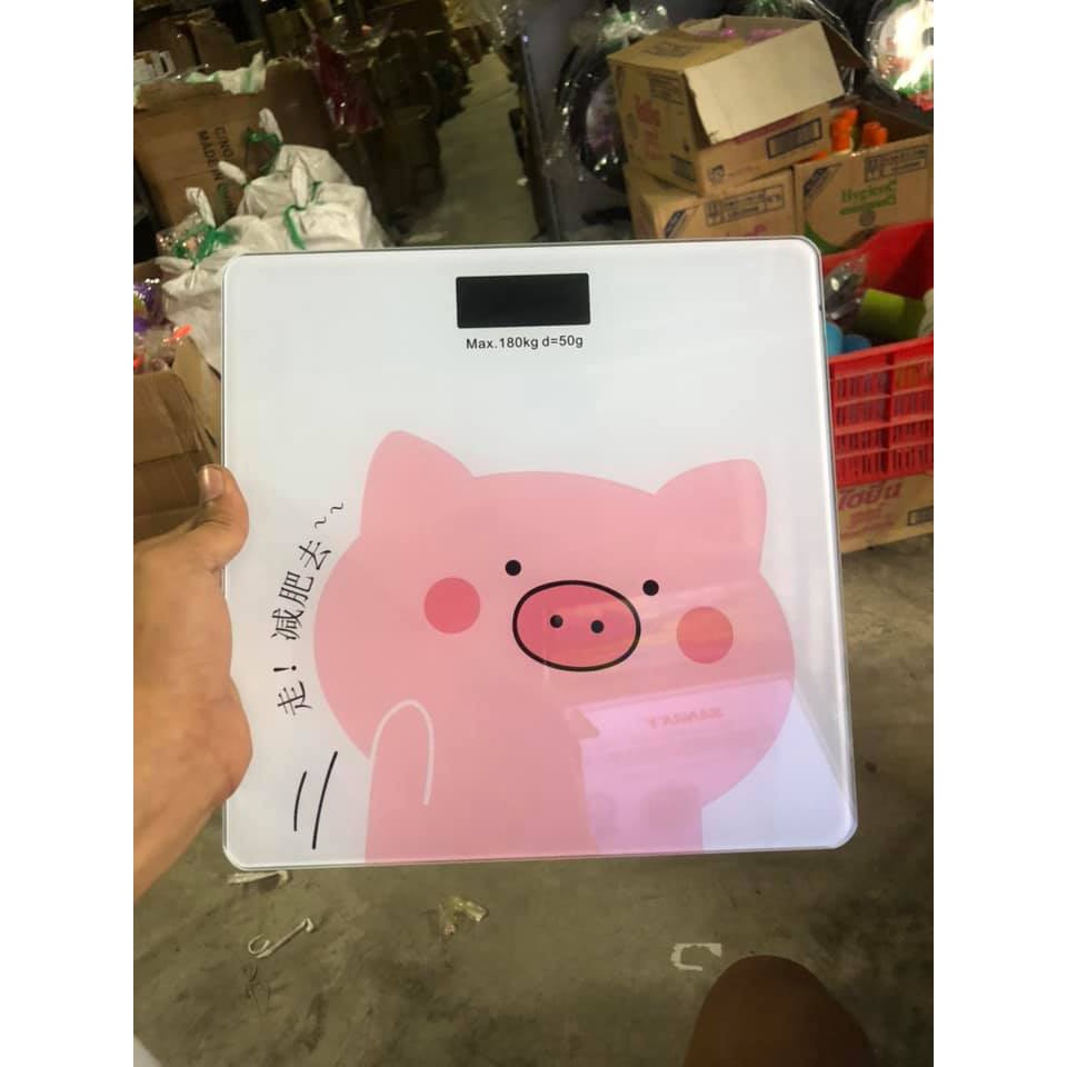 Cân điện tử sức khoẻ hình lợn hồng PINK PIG siêu yêu