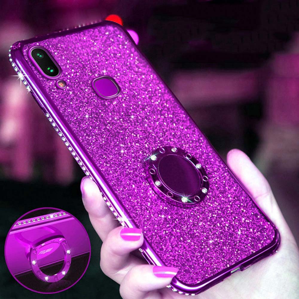 Ốp điện thoại silicon dẻo đính đá lấp lánh cho Realme 5 5S 5i 6i 5Pro 6 6Pro XT X2 Pro X50 7 7Pro X7 X7Pro