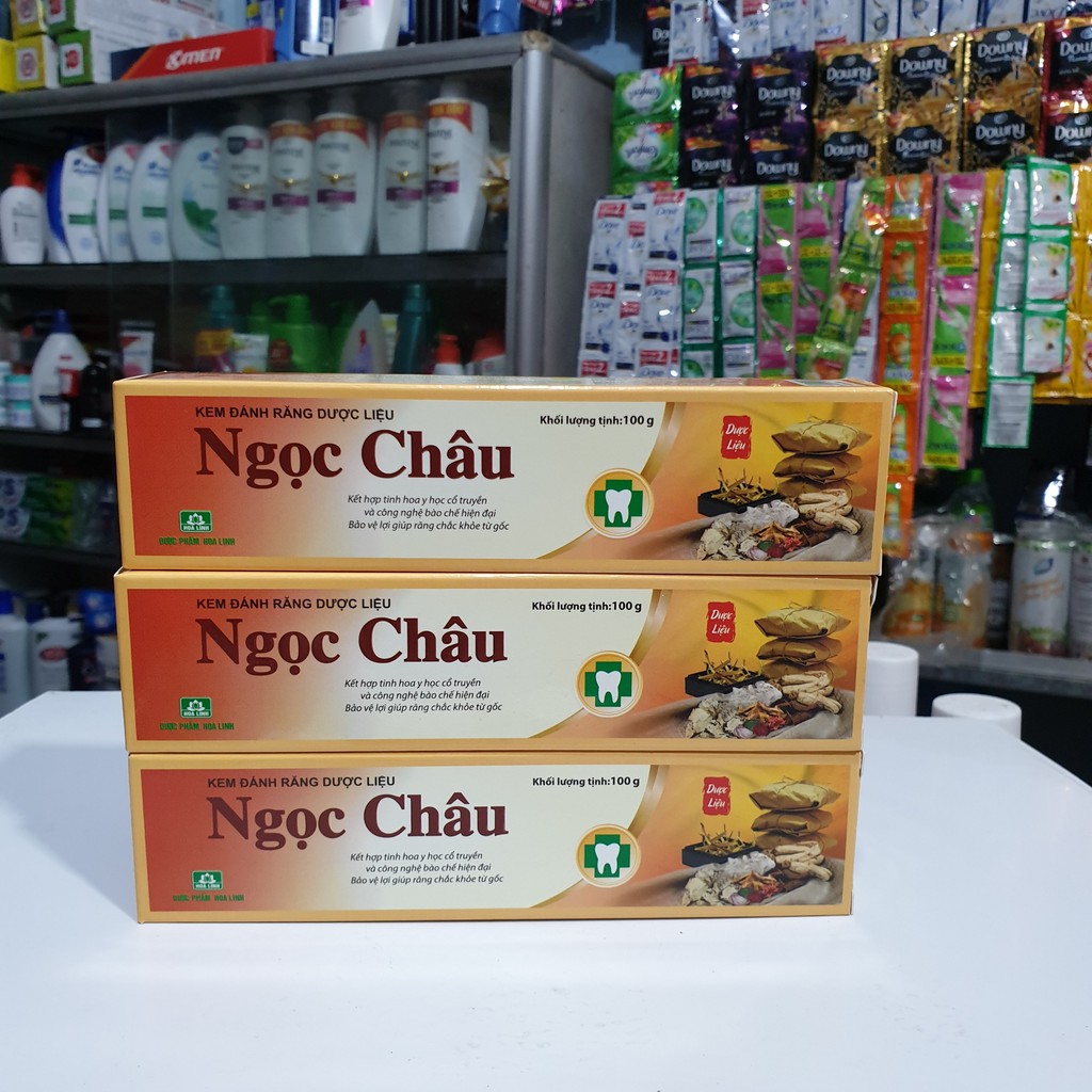 Kem Đánh Răng Dược Liệu Ngọc Châu Tuýp 100g( tặng tuýp nhỏ)