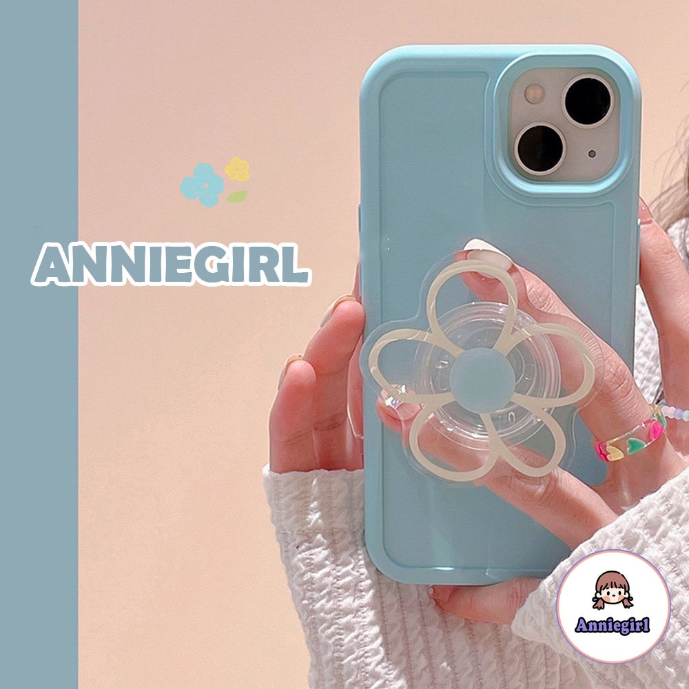 Ốp Điện Thoại Silicon Dẻo Bóng Có Giá Đỡ Hình Hoa Hướng Dương Cho IPhone 7Plus 8Plus X XS XR 14 13 12 11 Pro Max