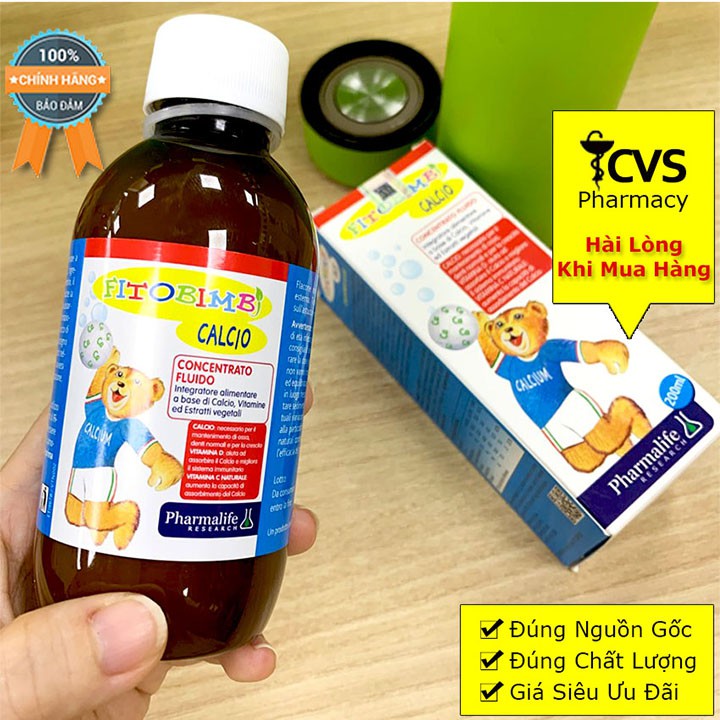 Siro Fitobimbi Calcio - Thảo Dược Châu Âu Giúp Trẻ Cao Lớn Mỗi Ngày (200ml)