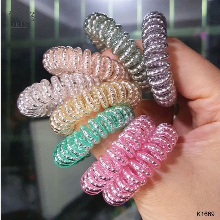 Dây cột tóc, buộc tóc lò xo thời trang thanh lịch Orin K1669