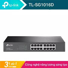 Bộ Chia Mạng 16 Cổng Gigabit TP-Link TL-SG116/SG1016D - Switch 16 Port Hộp Kim Loại Hàng Chính Hãng- Bảo Hành 24 Tháng